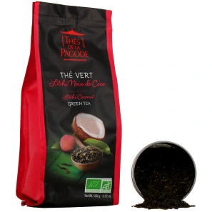 Thés de la Pagode Thé Vert Litchi Noix de Coco Bio
