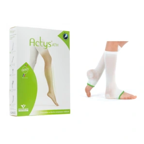 Varisma Actys ATH Chaussettes et Bas Anti Thrombose Pieds Ouverts Classe 2
