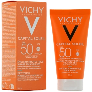 Vichy Capital Soleil Emulsion Toucher Sec Anti-Brillance SPF50