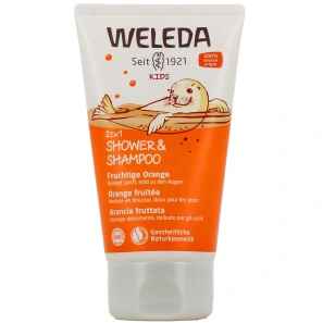 Weleda Kids Shampooing Douche 2 en 1 Orange Fruitée