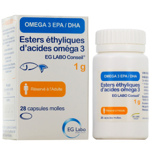 EG Labo omega 3 EPA DHA - Médicament triglycérides élevés - Médicament ...