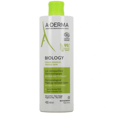 A-Derma Biology Lait Démaquillant Dermatologique Bio