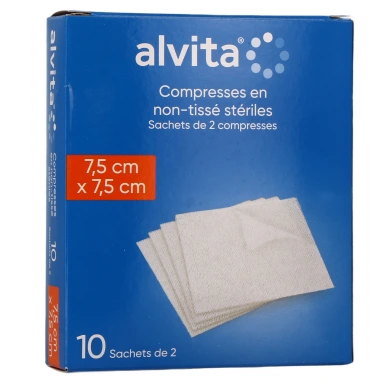 Alvita Compresses Stériles Non Tissées