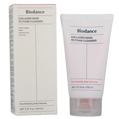 Biodance Collagen Mask To Foam Cleanser
