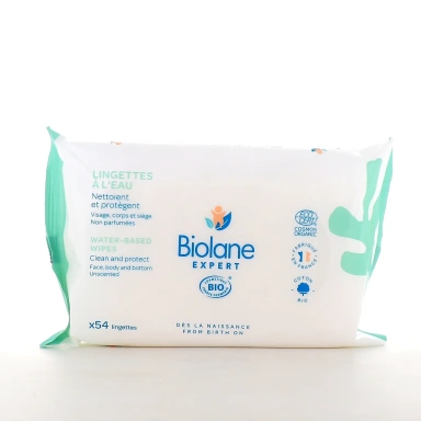 Biolane Expert Lingettes à l'eau Bio