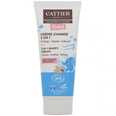 Cattier Bébé Crème Change 3 en 1 Bio
