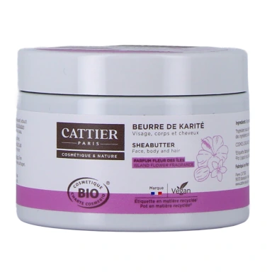 Cattier Beurre de Karité Bio Parfum Fleur des Îles