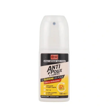 Cinq sur Cinq Spray Répulsif Anti-Poux et Lentes