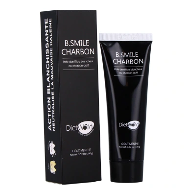 Diet World B.Smile Dentifrice Blancheur Charbon Actif Goût Menthe