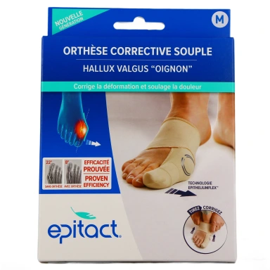Epitact Orthèse Corrective Souple Hallux Valgus Oignon