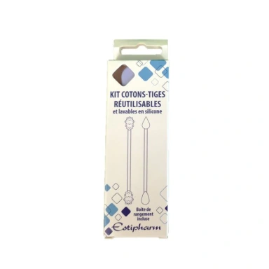 Estipharm Cotons-tiges Réutilisables en Silicone