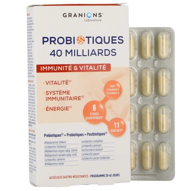 Granions Probiotiques Immunité & Vitalité