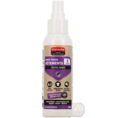 Manouka Insecticide Vêtements Tissus