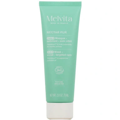 Melvita Nectar Pur Masque Exfoliant 3-en-1