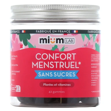 Mium Lab Confort Menstruel Gummies sans sucres