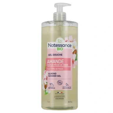 Natessance Gel Douche Relaxant Bio Amande-Pêche de vigne