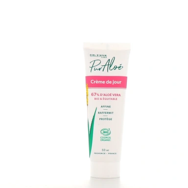 Pur Aloé Crème de Jour Bio 67 % Aloe Vera Natif
