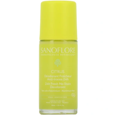 Sanoflore Déodorant Fraicheur Bio Anti-traces 24h Citrus
