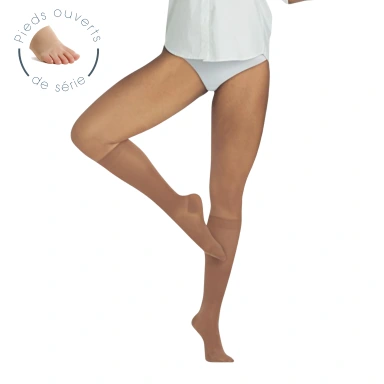 Smartleg Transparent Chaussettes de Contention Pied Ouvert Classe 2