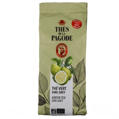 Thés de la Pagode Thé Vert Earl Grey Bio