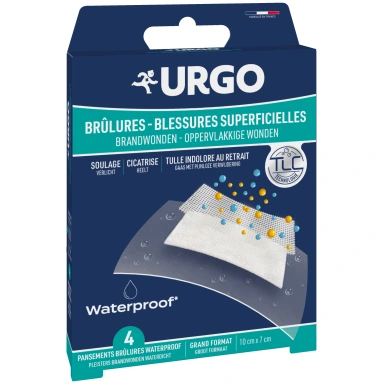 Urgo Pansements Waterproof Brûlures & Blessures Superficielles