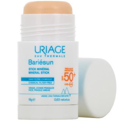 Stick solaire minéral SPF50+ Uriage Bariesun - Sans filtre chimique