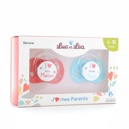 Luc et Léa Duo de Sucettes anatomiques 6-18 mois
