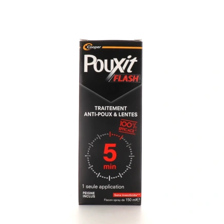 Pouxit Flash Traitement anti-poux et lentes Spray