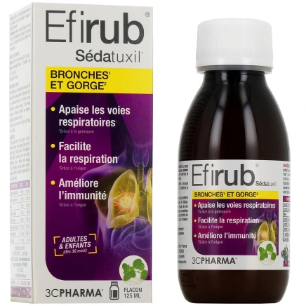3C Pharma Efirub Sédatuxil Sirop
