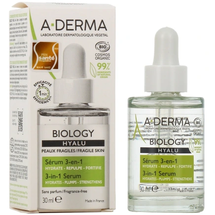 A-Derma Biology Hyalu Sérum 3 en 1 Bio
