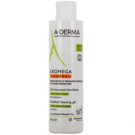 A-Derma Exomega Control Gel Moussant Emollient Anti-Grattage