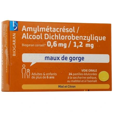 Amylmetacresol / Alcool dichlorobenzylique