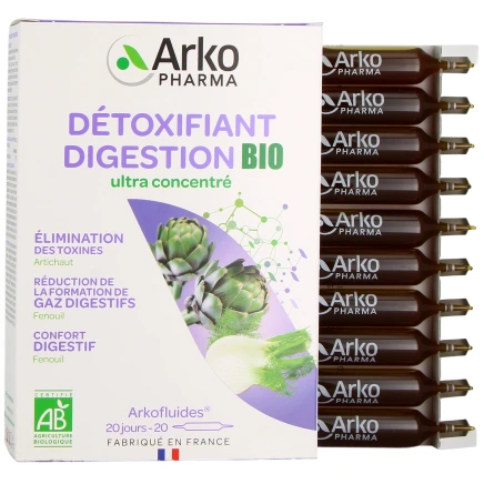 Arkofluides Artichaut Fenouil BIO 20 ampoules
