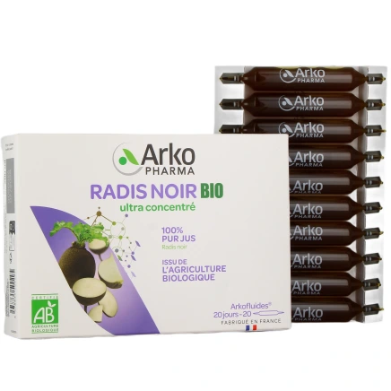 Arkofluides Radis Noir BIO ampoules