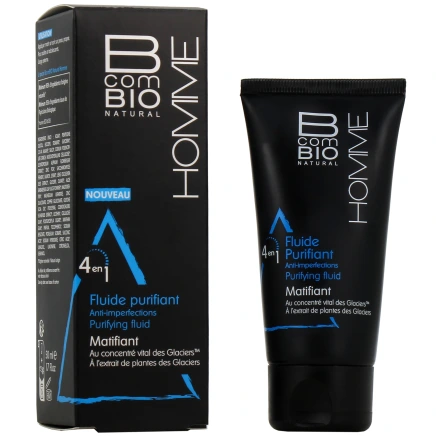 B Com Bio Homme Fluide Purifiant Matifiant Anti-imperfections