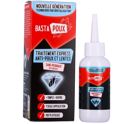 Basta Poux Traitement Express Anti-Poux et Lentes