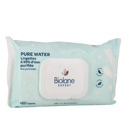 Biolane Expert Lingettes Pure Water