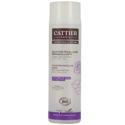 Cattier Solution Micellaire Démaquillante Bio