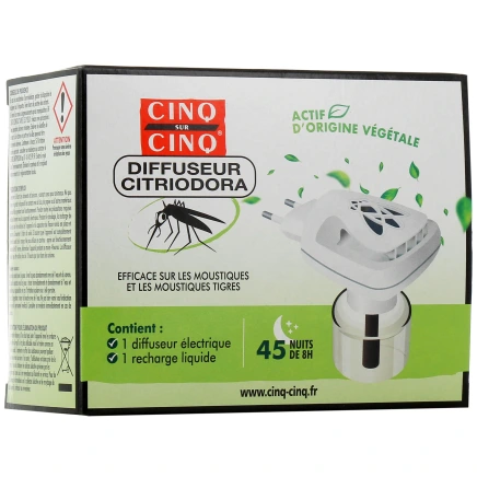 Cinq Sur Cinq Diffuseur Citriodora Anti-Moustiques