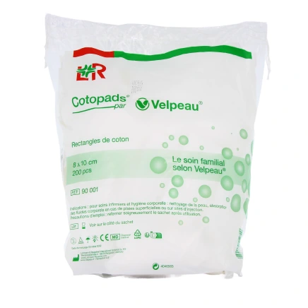 Cotopads Rectangles de Coton 8x10 cm