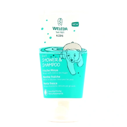 Weleda Crème de Douche 2 en 1 Enfants Menthe fraîche