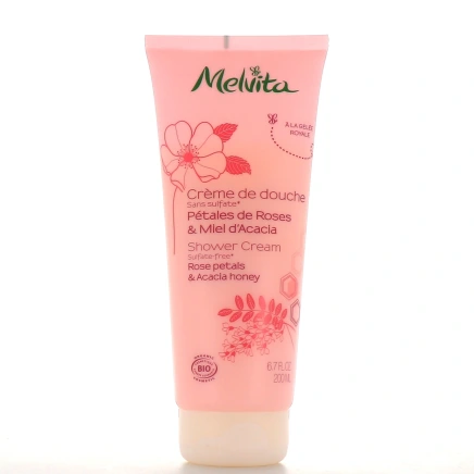 Melvita Pétales de roses et miel d'acacia Crème de douche