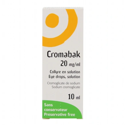 Cromabak 20mg/ml Collyre 10 ml