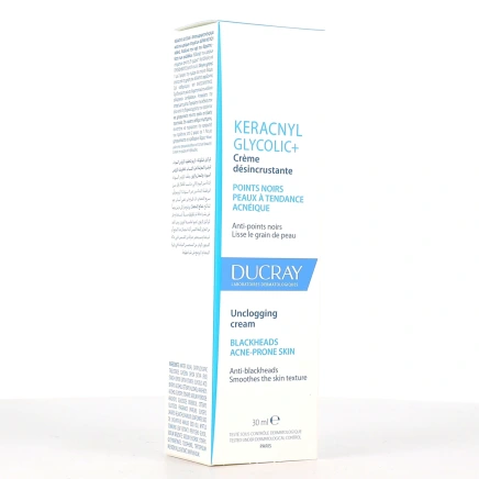 Ducray Keracnyl Glycolic+ Crème Désincrustante