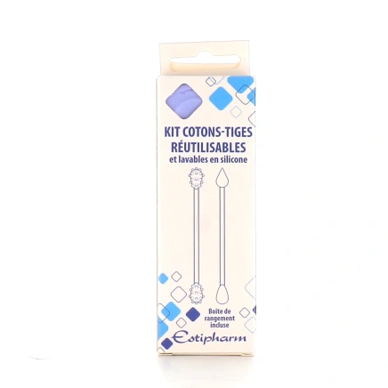 Estipharm Cotons-tiges Réutilisables en Silicone