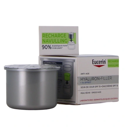 Eucerin Hyaluron-Filler 3X Effect SPF 15 Soin de Jour Peau Sèche