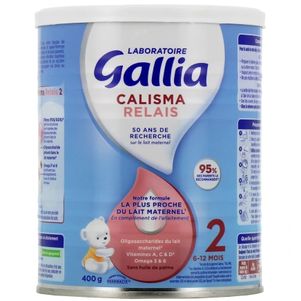 Gallia Calisma Relais Lait 2ème âge