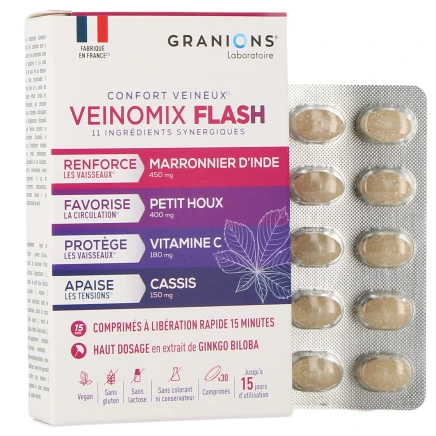 Granions Veinomix Flash 1200 mg Circulation Veineuse