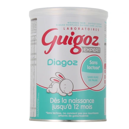 Guigoz Diagoz Sans Lactose Lait en Poudre 1er âge