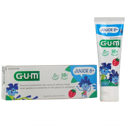 Gum Dentifrice Junior 6+ Goût Fraise